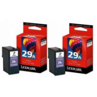 Original Genuine LEXMARK Ink 29 TWIN PACK  18C1529A COLOUR - TPASA23